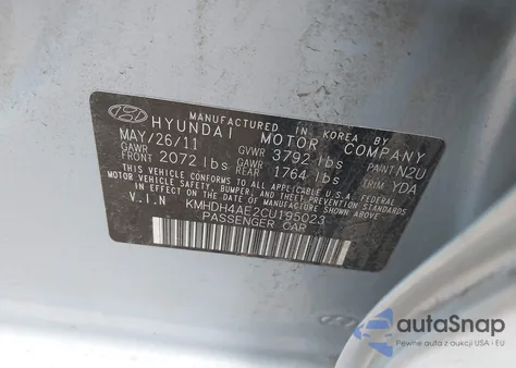 2012 Hyundai Elantra Limited (Ulsan Plant) из США, поврежденный, VIN KMHDH4AE2CU195023